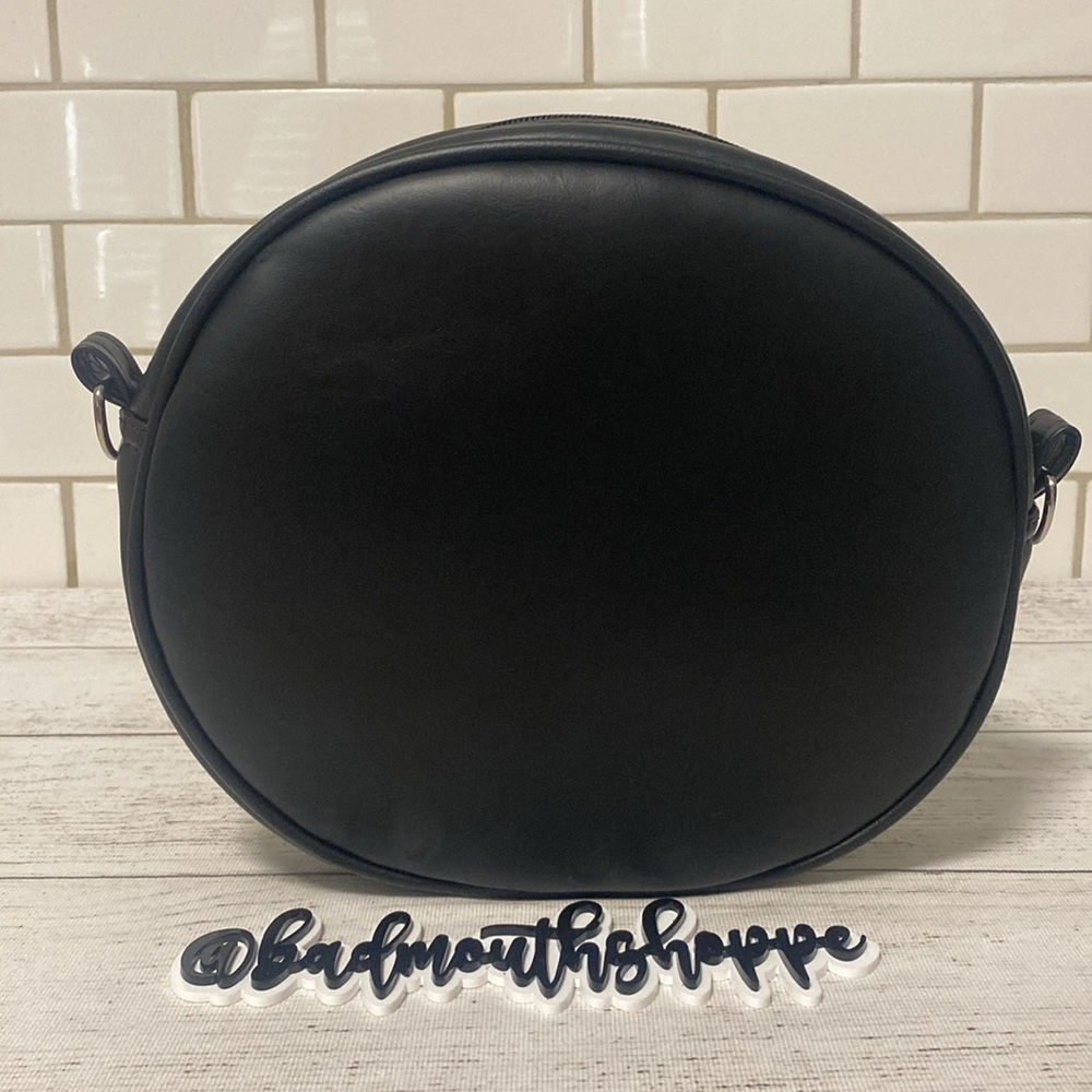 *Love Pain and Stitches Happy Tooth Black and Iridescent Green Pumpkin Purse - Picture 4 of 9